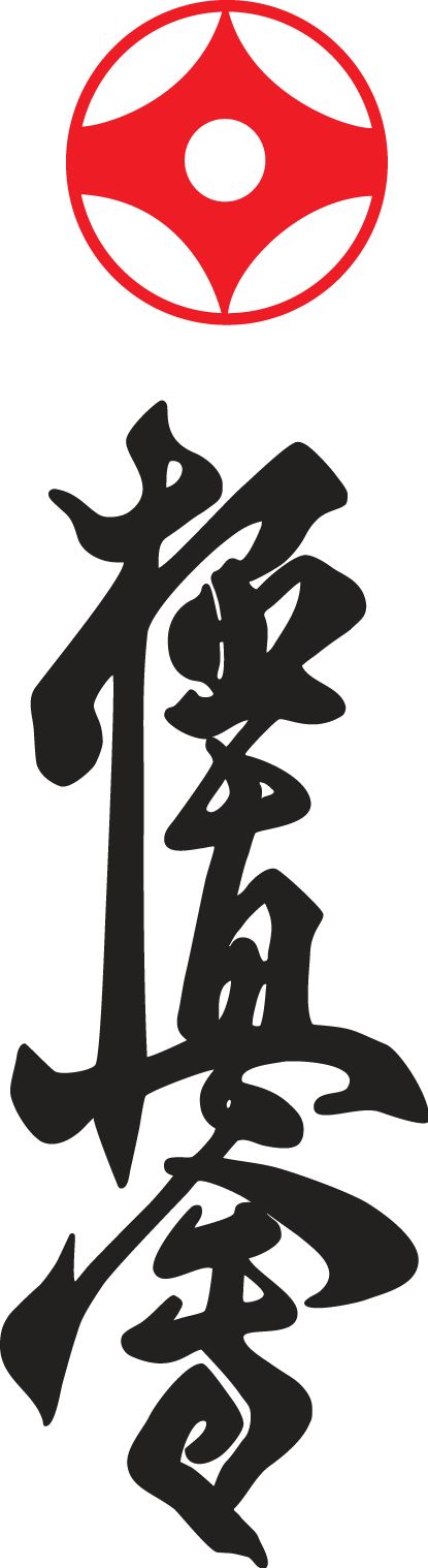 Symbole Kyokushin et kanji Osu
